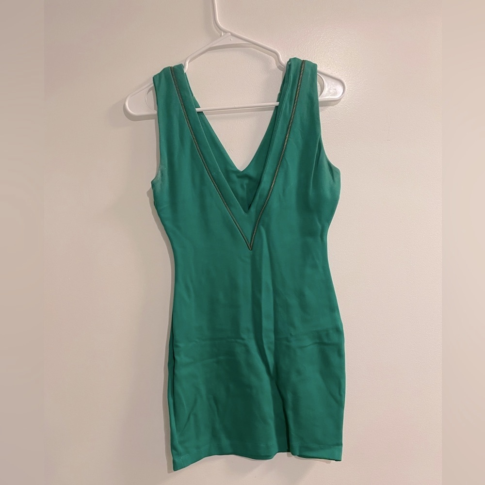 Zara green short dress
